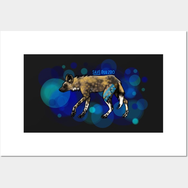 Day 5- African Painted Dog Wall Art by CelticDragoness